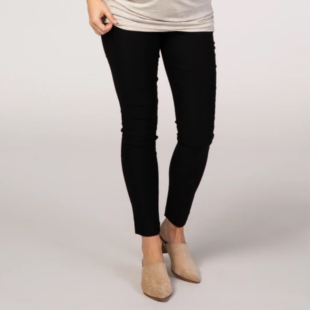 PinkBlush Black Skinny Tapered Maternity Pant